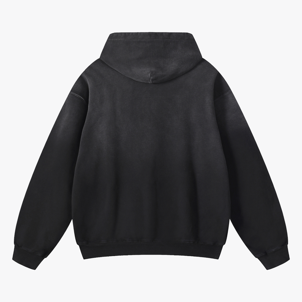 BRAND HOODIE black back