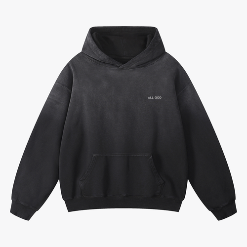 BRAND HOODIE black front