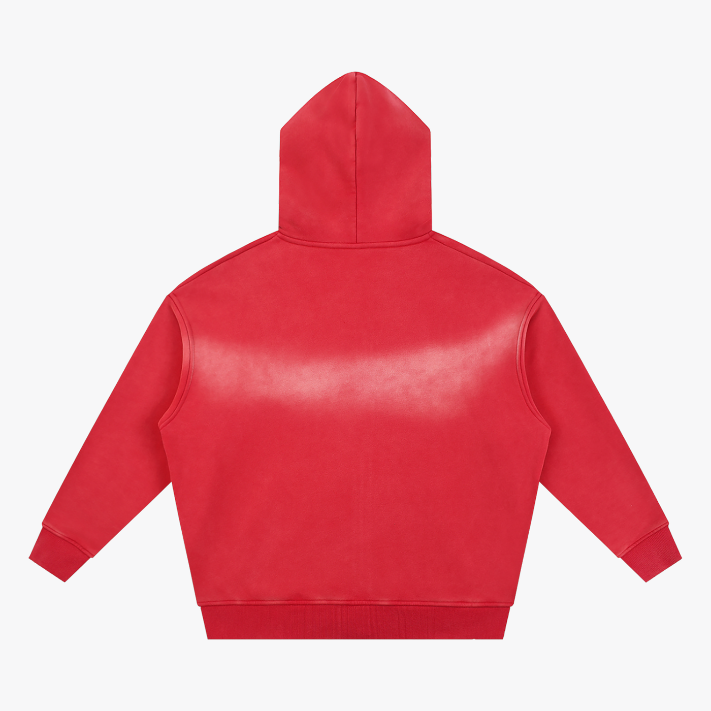 BRAND ZIP HOODIE red back